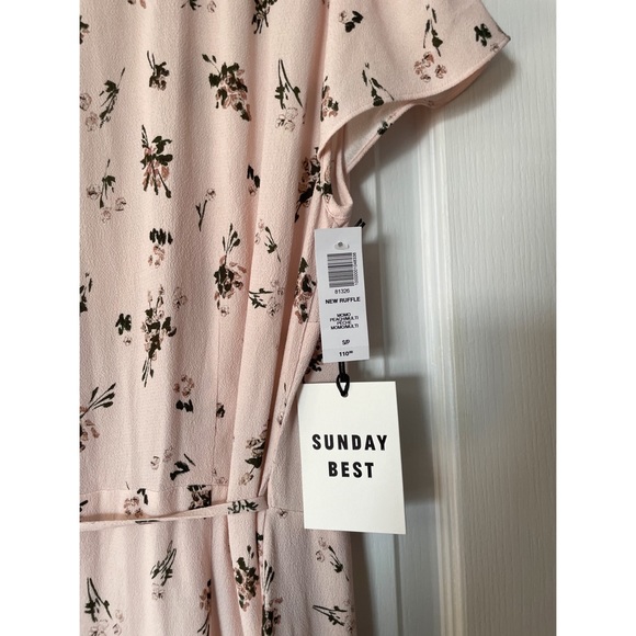 NWT Aritzia Sunday Best ruffle wrap dress - Picture 6 of 8